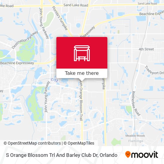 S Orange Blossom Trl And Barley Club Dr map