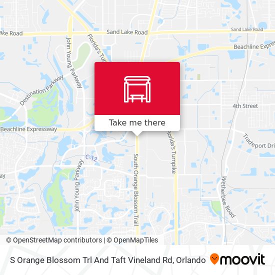 Mapa de S Orange Blossom Trl And Taft Vineland Rd