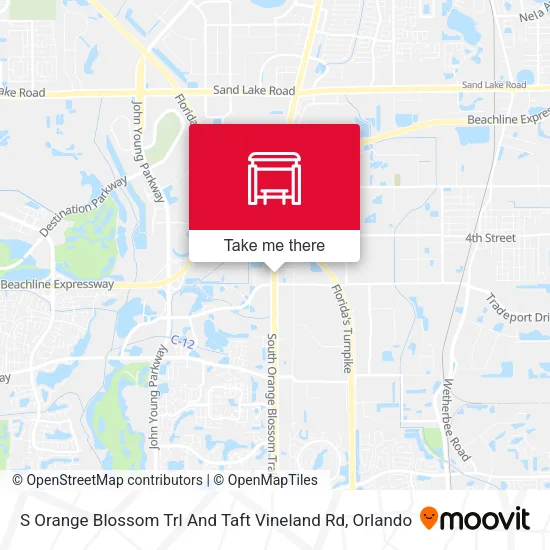 Mapa de S Orange Blossom Trl And Taft Vineland Rd