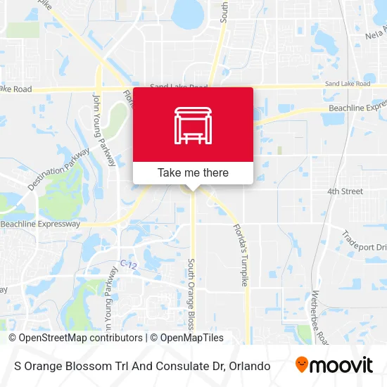 Mapa de S Orange Blossom Trl And Consulate Dr
