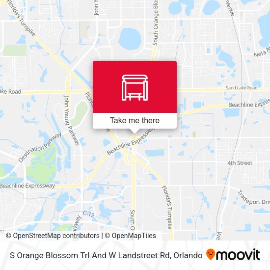 Mapa de S Orange Blossom Trl And W Landstreet Rd