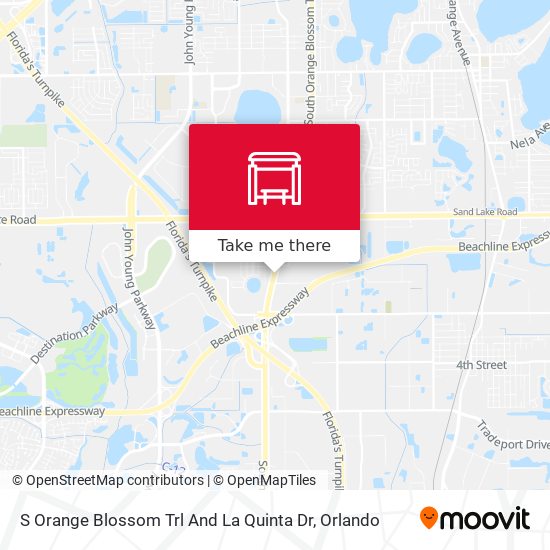 S Orange Blossom Trl And La Quinta Dr map