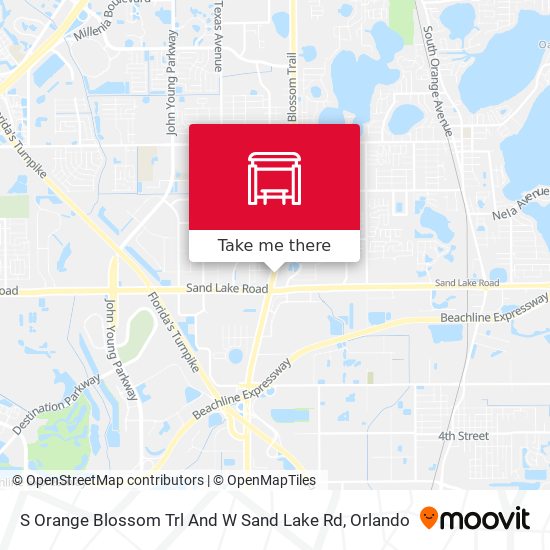 S Orange Blossom Trl And W Sand Lake Rd map