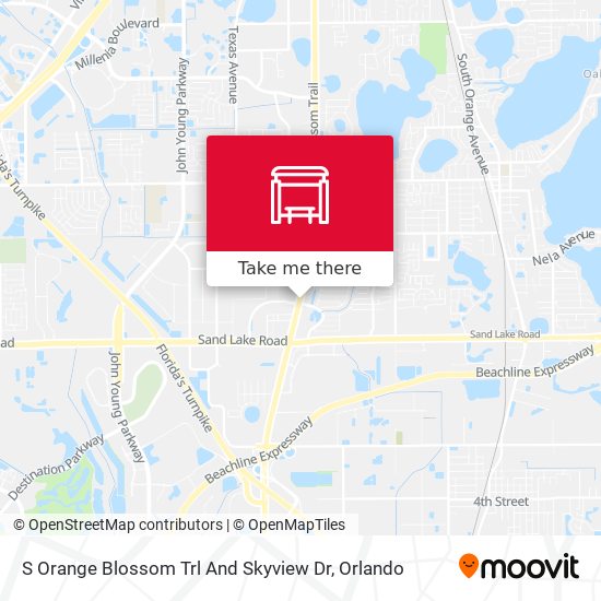 S Orange Blossom Trl And Skyview Dr map