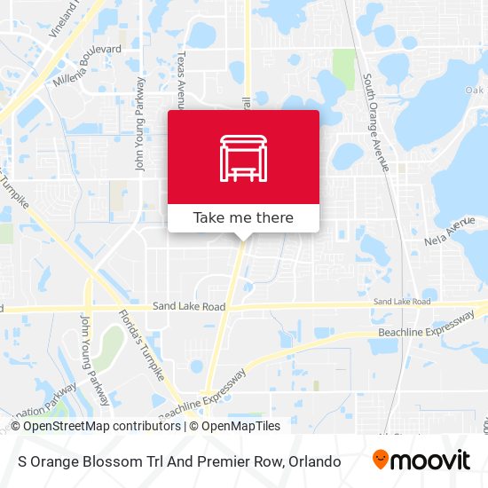 S Orange Blossom Trl And Premier Row map