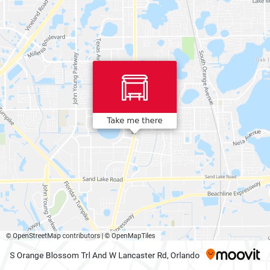 S Orange Blossom Trl And W Lancaster Rd map