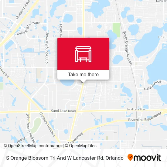 Mapa de S Orange Blossom Trl And W Lancaster Rd