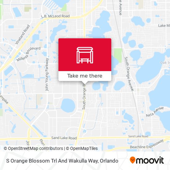 S Orange Blossom Trl And Wakulla Way map