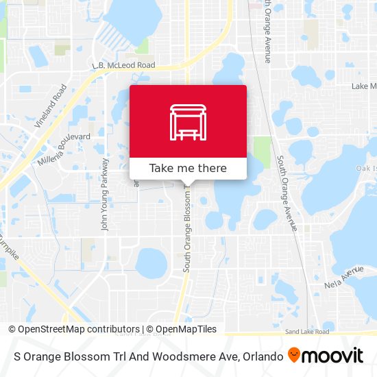 S Orange Blossom Trl And Woodsmere Ave map