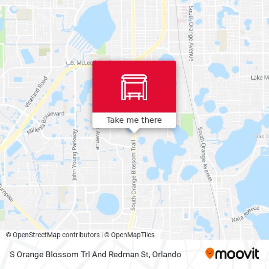 S Orange Blossom Trl And Redman St map