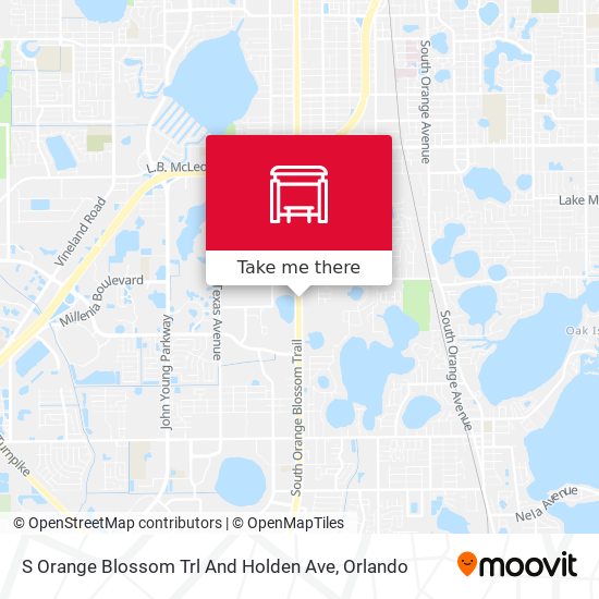 S Orange Blossom Trl And Holden Ave map