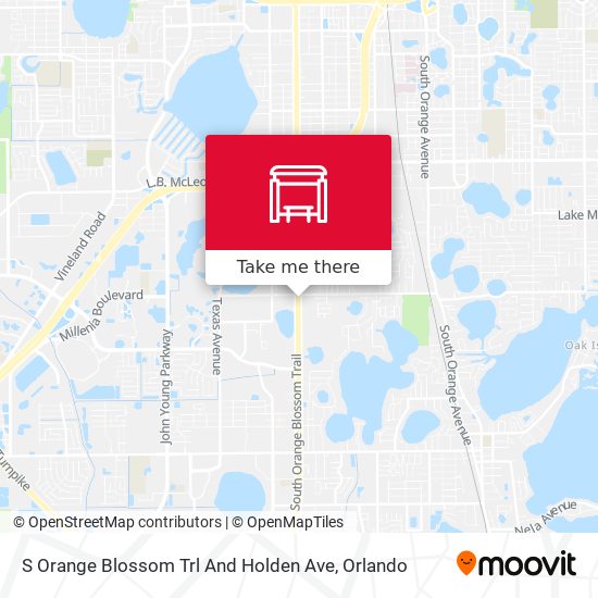 S Orange Blossom Trl And Holden Ave map