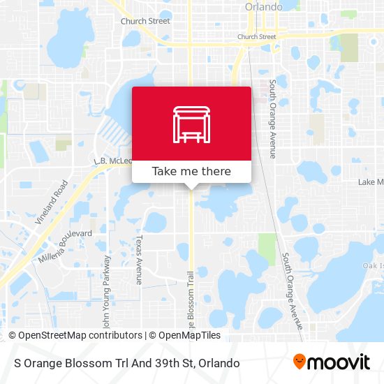 S Orange Blossom Trl And 39th St map