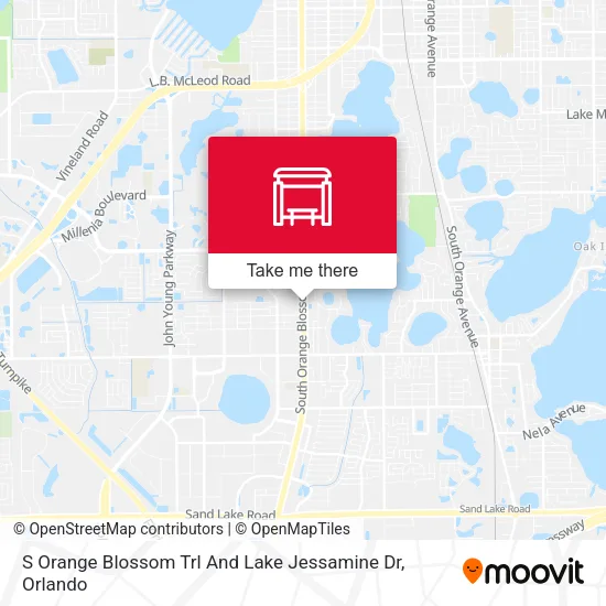 Mapa de S Orange Blossom Trl And Lake Jessamine Dr