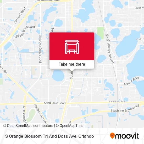 Mapa de S Orange Blossom Trl And Doss Ave