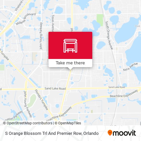 S Orange Blossom Trl And Premier Row map