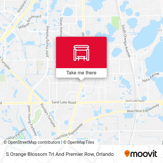 Mapa de S Orange Blossom Trl And Premier Row
