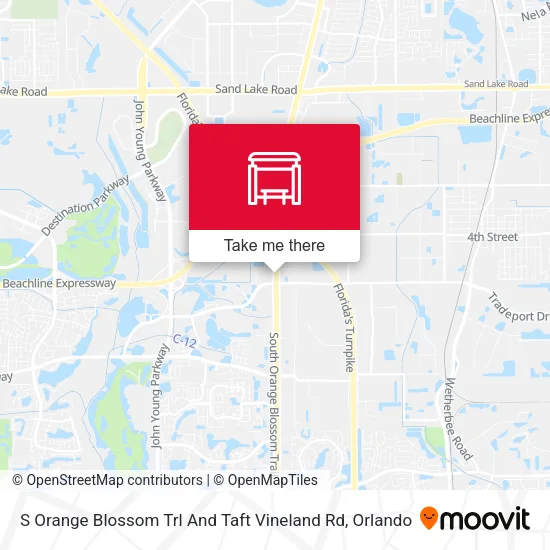 Mapa de S Orange Blossom Trl And Taft Vineland Rd