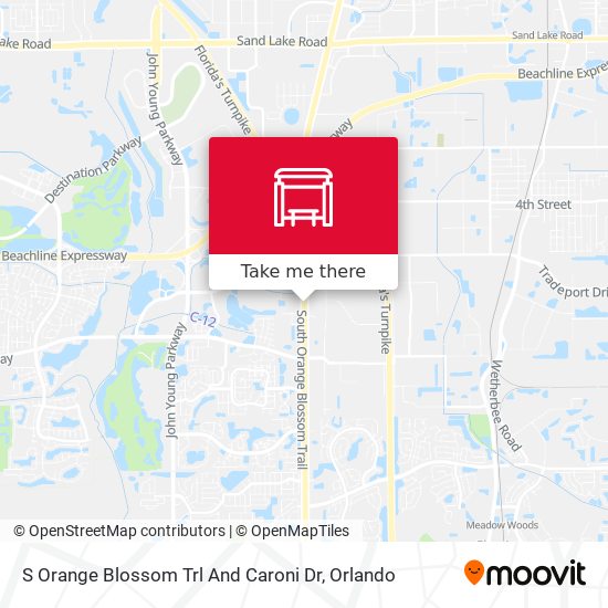 S Orange Blossom Trl And Caroni Dr map