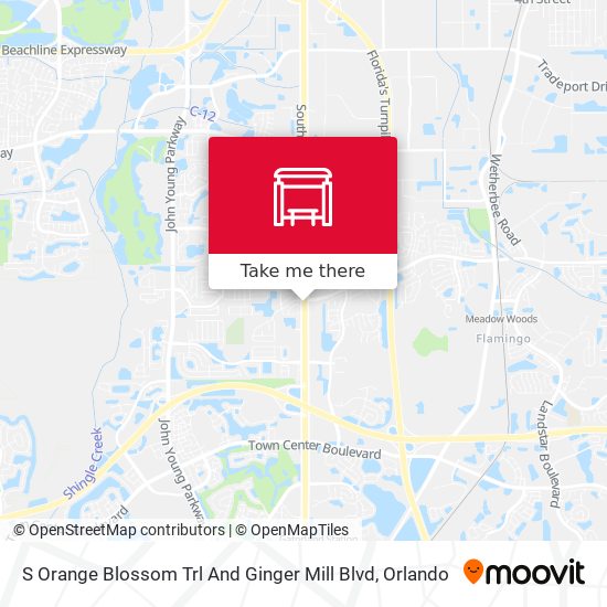 S Orange Blossom Trl And Ginger Mill Blvd map