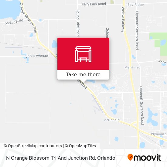 N Orange Blossom Trl And Junction Rd map