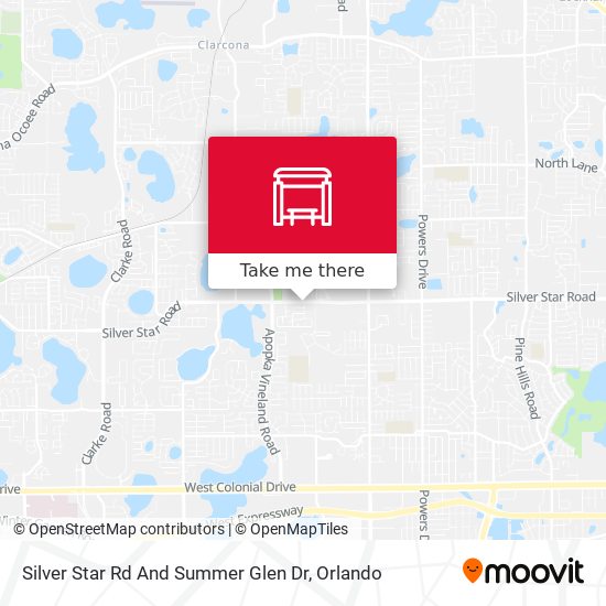 Silver Star Rd And Summer Glen Dr map