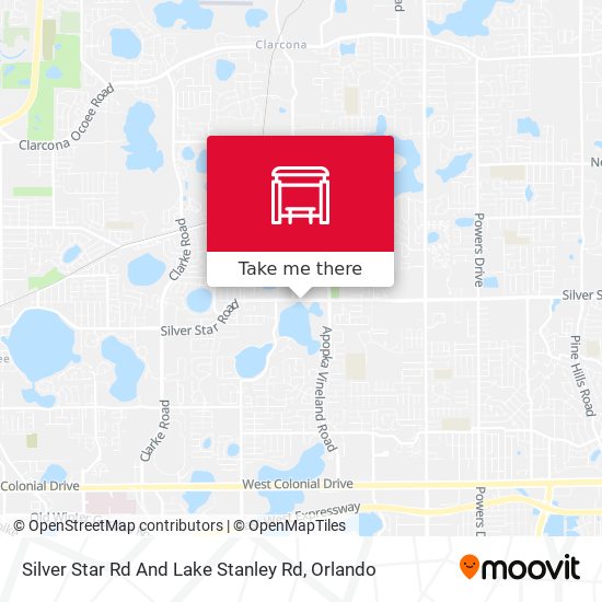 Silver Star Rd And Lake Stanley Rd map