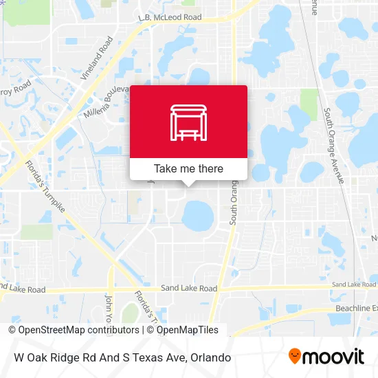 Mapa de W Oak Ridge Rd And S Texas Ave