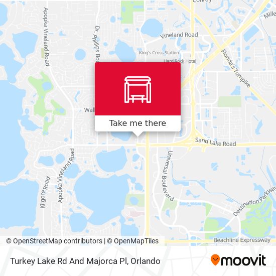 Turkey Lake Rd And Majorca Pl map