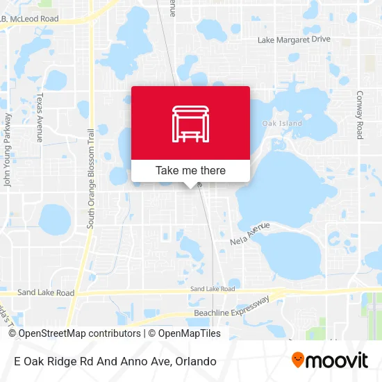 E Oak Ridge Rd And Anno Ave map