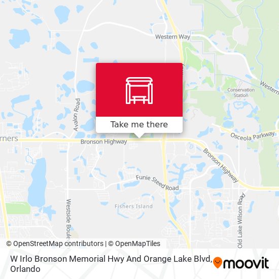 W Irlo Bronson Memorial Hwy And Orange Lake Blvd map
