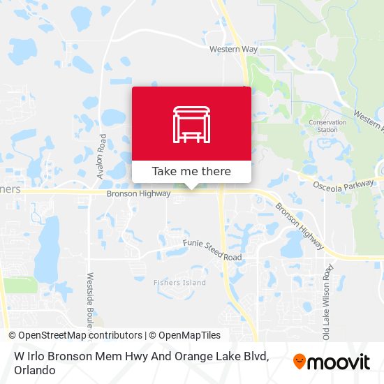 W Irlo Bronson Mem Hwy And Orange Lake Blvd map