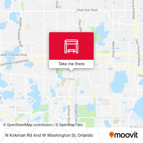 Mapa de N Kirkman Rd And W Washington St