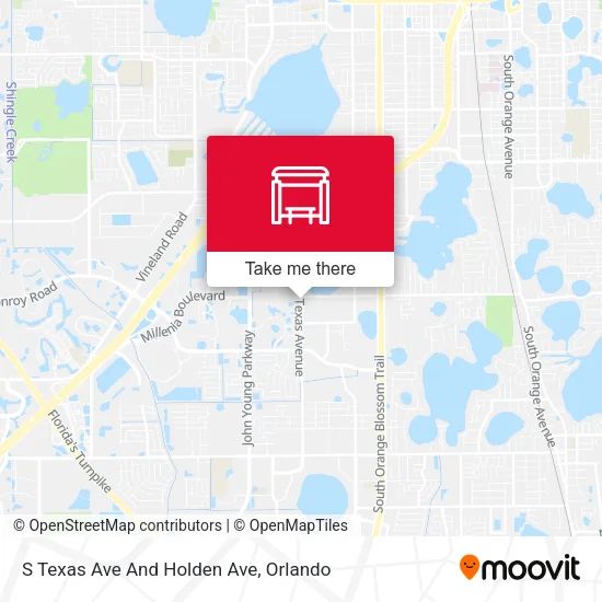 Mapa de S Texas Ave And Holden Ave