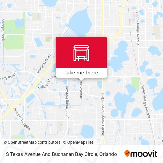 S Texas Avenue And Buchanan Bay Circle map