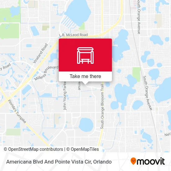Mapa de Americana Blvd And Pointe Vista Cir