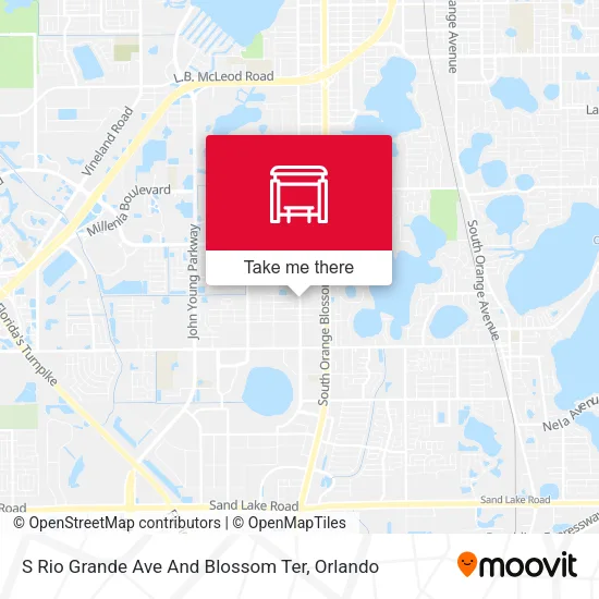 Mapa de S Rio Grande Ave And Blossom Ter