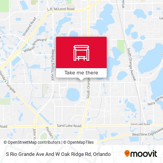 S Rio Grande Ave And W Oak Ridge Rd map