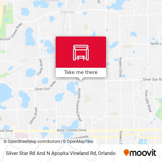 Silver Star Rd And N Apopka Vineland Rd map