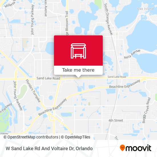 Mapa de W Sand Lake Rd And Voltaire Dr