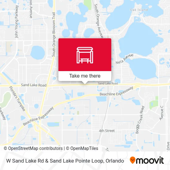 W Sand Lake Rd & Sand Lake Pointe Loop map