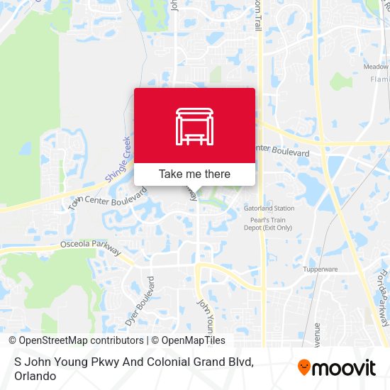 Mapa de S John Young Pkwy And Colonial Grand Blvd