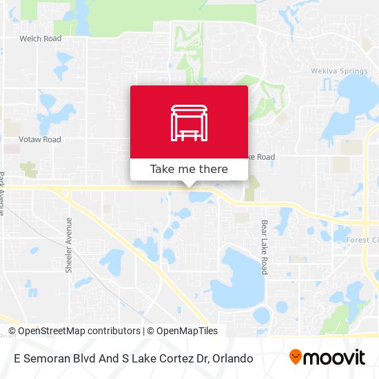 Mapa de E Semoran Blvd And S Lake Cortez Dr