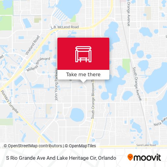 S Rio Grande Ave And Lake Heritage Cir map