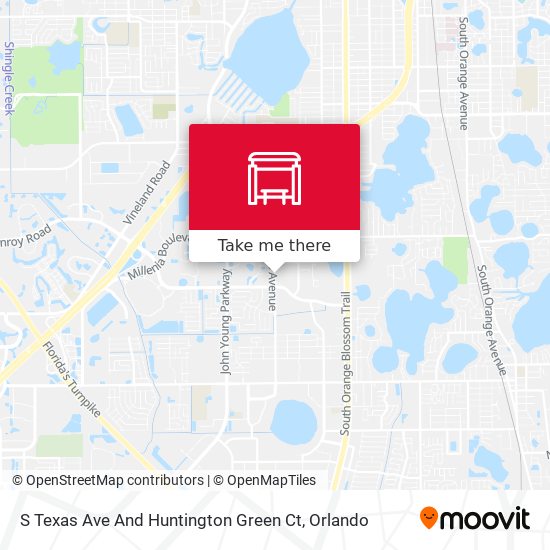 S Texas Ave And Huntington Green Ct map