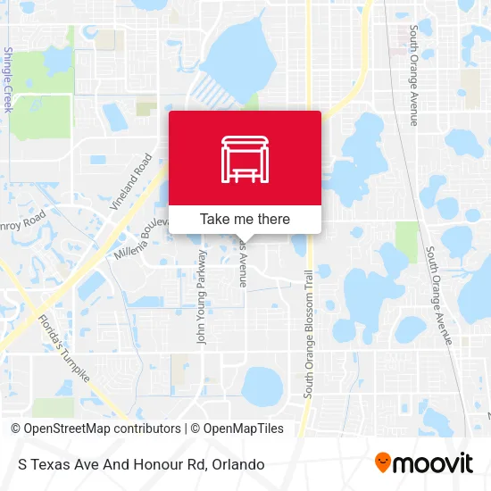 Mapa de S Texas Ave And Honour Rd