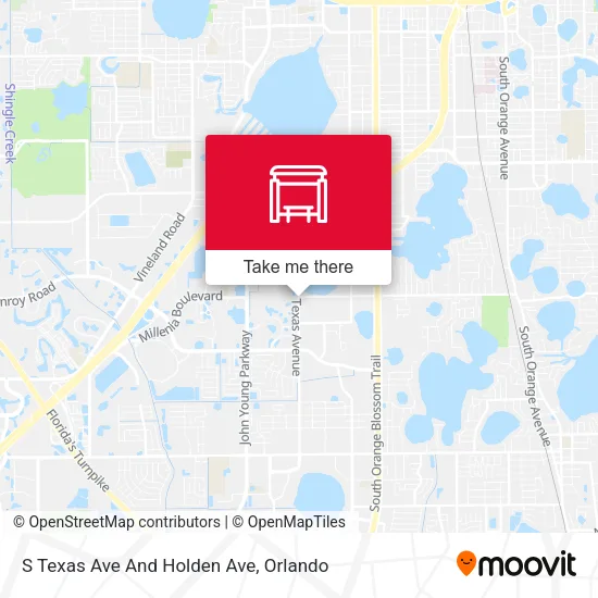 Mapa de S Texas Ave And Holden Ave