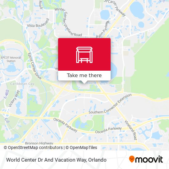 World Center Dr And Vacation Way map