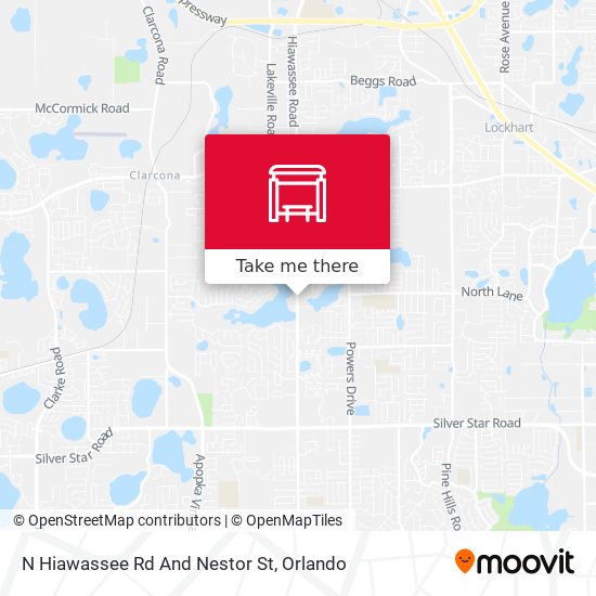 N Hiawassee Rd And Nestor St map