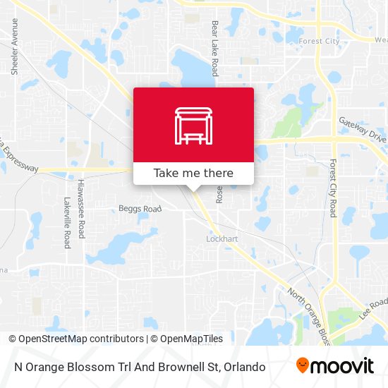 Mapa de N Orange Blossom Trl And Brownell St